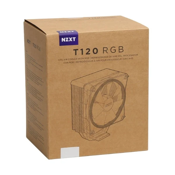 CPU Cooler NZXT T120 - RGB - 50.18 CFM - 27.5 dBA - Blanco - Image 4