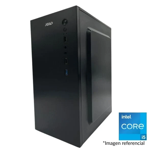 PC Computador JEMIP GALAN - Intel Core i5-10400 4.3GHz - 8GB RAM DDR4 - 256GB SSD - Fuente 600W - Negro - Image 2