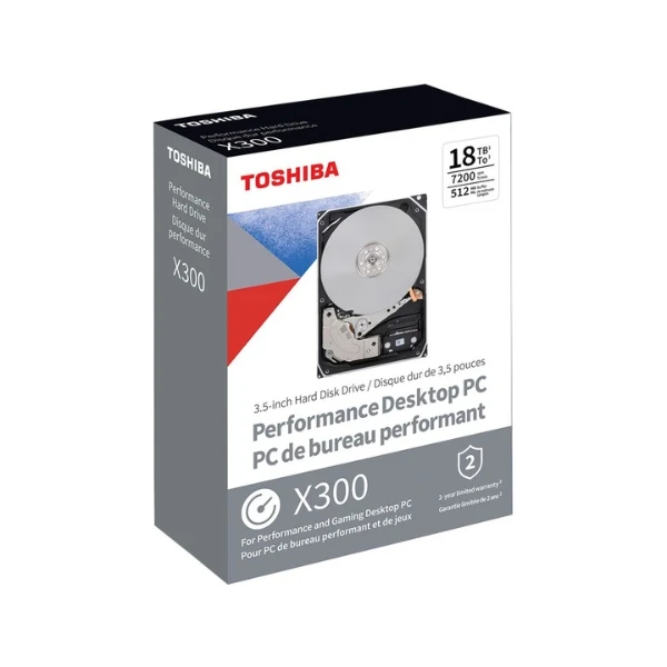 Disco Duro HDD Toshiba X300 18TB 7200 RPM Cache 512MB SATA III 6Gb/s 3.5" - Image 2