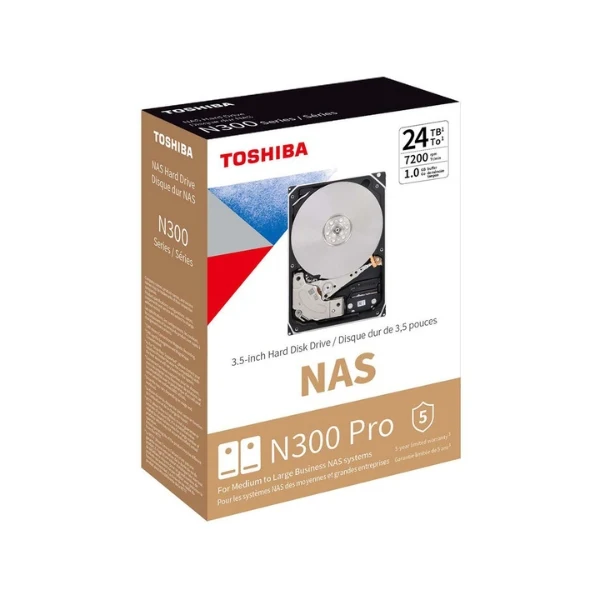 Disco Duro HDD Toshiba N300 PRO NAS 24TB 7200 RPM 1GB SATA III 6Gb/s - Image 3