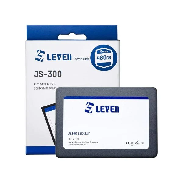 Disco Duro LEVEN JS300 SSD 480GB 3D NAND SATA III Internal Solid State Drive 6 GB/s, 2.5 inch /7mm (0.28") - up to 560MB/s