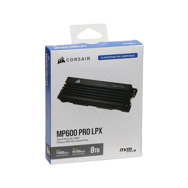 Disco Duro SSD Corsair MP600 PRO LPX 8TB 3D TLC NAND PCIe Gen 4 x4 NVMe M.2 - Optimizado para PS5 - Image 4