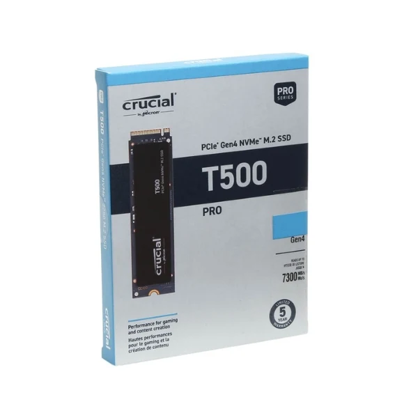 Disco Duro SSD Crucial T500 1TB TLC NAND PCIe Gen 4 x4 NVMe M.2 - Image 3