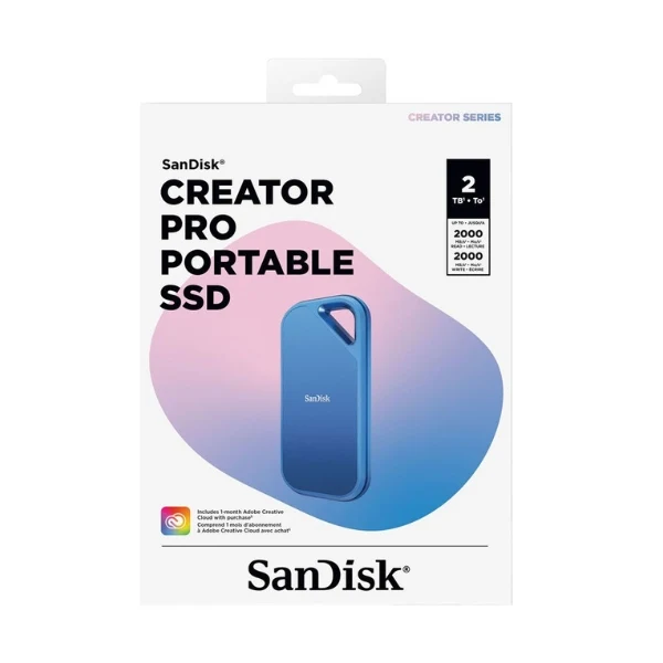 Disco Duro SSD Sandisk Creator Pro 2TB USB 3.2 Gen 2x2 Portable - Azul - Image 5