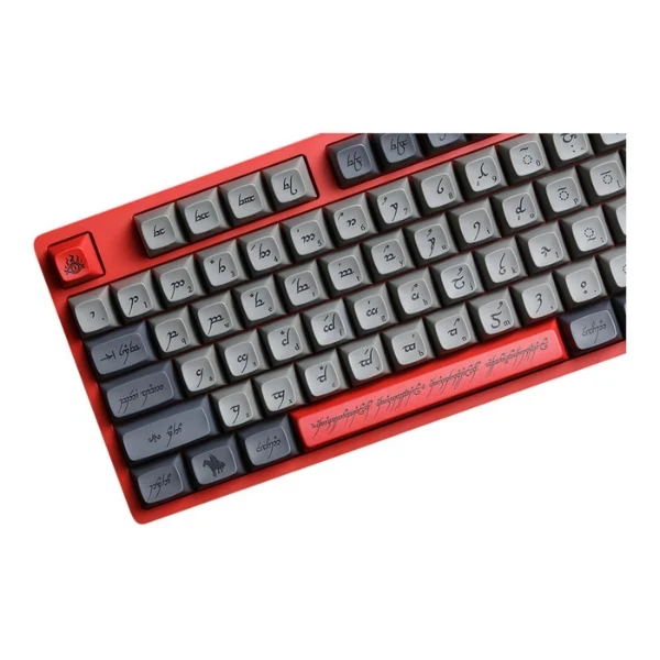 Teclado gaming mecánico Drop The Lord of the Rings Ringwraith TKL con switches Holy Panda X - MDX-37875-2 - Rojo - Image 2