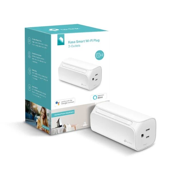 Enchufe tp link HS107 Kasa Smart Wifi 2 tomas 2.4 Ghz