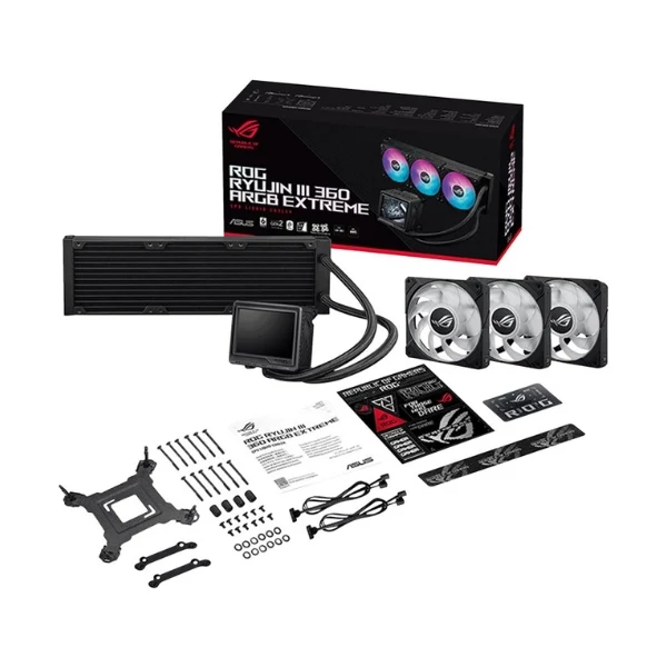 Enfriador Líquido ASUS ROG Ryujin III 360 ARGB Extreme 360mm All in One – Negro - Image 5