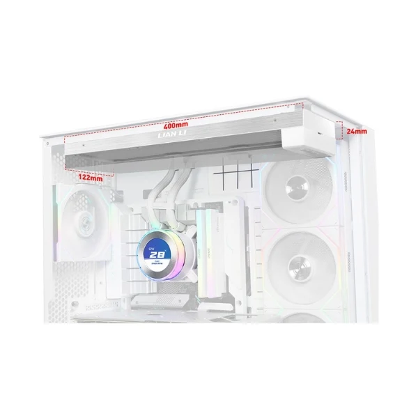 Enfriador Líquido Lian Li Hydroshift II LCD-C 360NF 360mm All in One – Blanco - Image 2