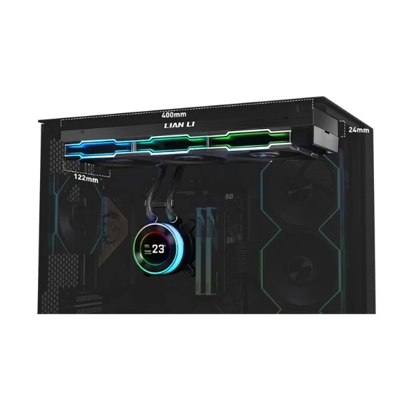 Enfriador Líquido Lian Li Hydroshift II LCD-C 360TL 360mm All in One – Negro - Image 3