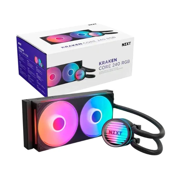 Enfriador Líquido NZXT Kraken Core RGB 240mm All in One - Negro - Image 4