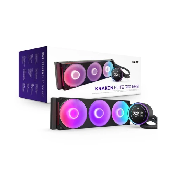 Enfriador Líquido NZXT Kraken Elite RGB 360mm All in One – Negro - Image 6
