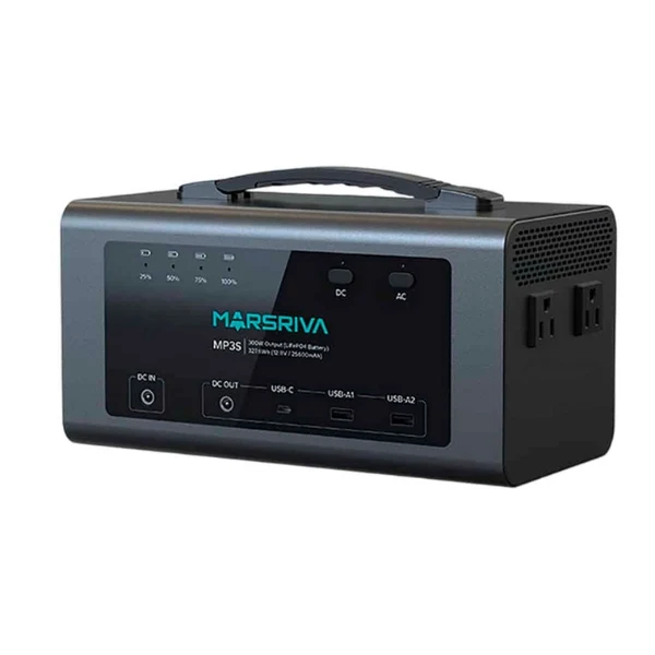 Estación de Poder Marsriva MP3S 300W 25600mAh LiFePO4 Portátil - Image 2