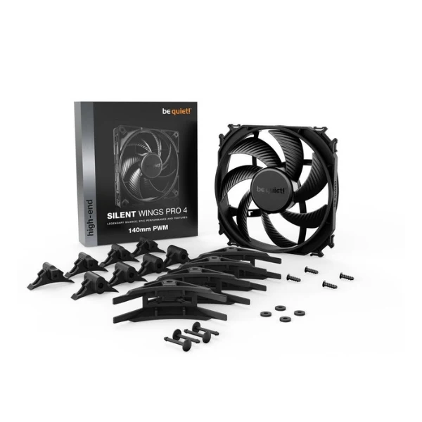 Fan Cooler be quiet SILENT WINGS PRO 4 Fluid Dynamic Bearing 140mm - Negro - Image 5