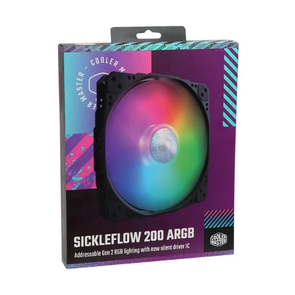 Fan Cooler Cooler Master SickleFlow 200 ARGB Gen 2 Sleeve Bearing 200mm - Negro - RGB - Image 5