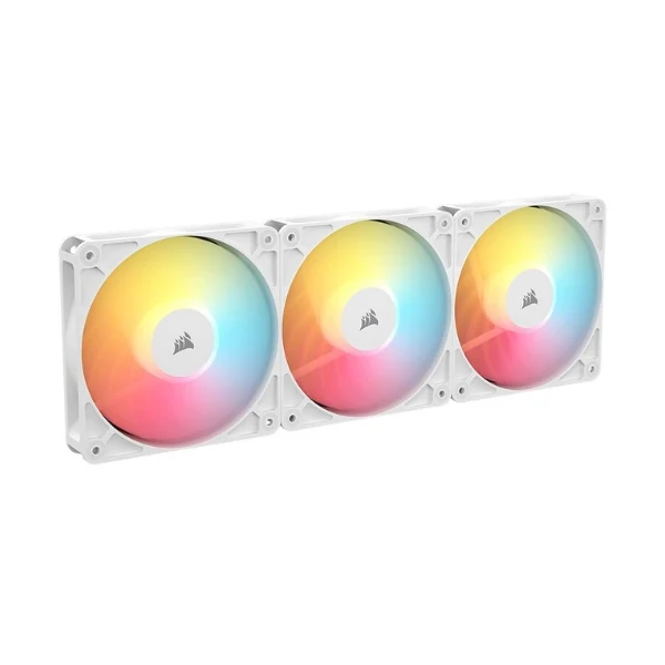 Fan Cooler Corsair RS120-R ARGB Magnetic Dome Bearing 120mm - Blanco - RGB - 3 Pack - Image 4