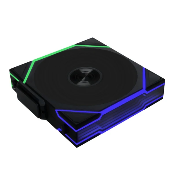 Fan Cooler Lian Li Uni Fan Reverse TL Wireless LCD Fluid Dynamic Bearing 140mm - Negro - RGB - Image 2