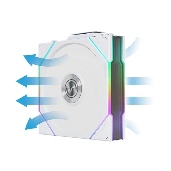 Fan Cooler Lian Li UNI FAN TL120 V2 Reverse Blade Wireless Fluid Dynamic Bearing 120mm - Blanco - RGB - 3 Pack - Image 4