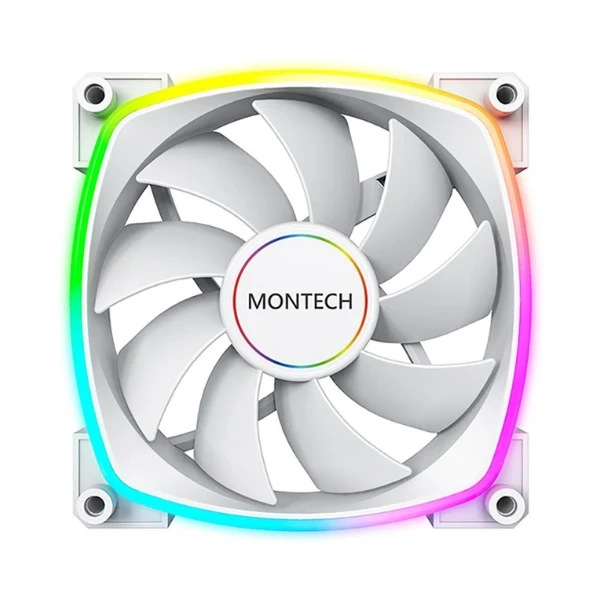 Fan Cooler Montech AX140 ARGB Hydro Dynamic Bearing 140mm - Blanco - ARGB - Image 2