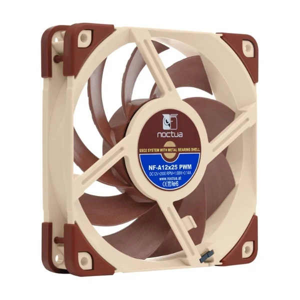 Fan Cooler Noctua NF-A12x25 PWM SSO2 Bearing 120mm - Marrón - Image 2
