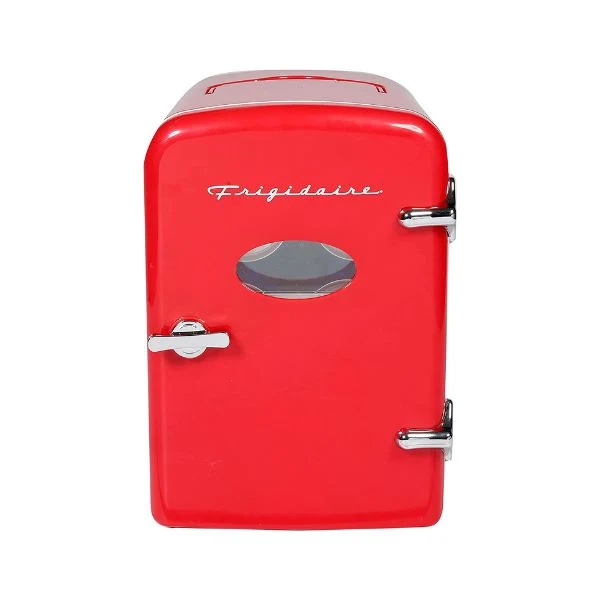 Frigidaire 6-Can 4L Mini Retro Beverage Refrigerador Color Rojo