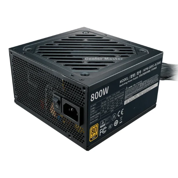 FUENTE DE PODER COOLER MASTER G800/ 800W (GAMING FULL) ATX PFC/ 80+ GOLD/ 12V/ 100-240V/ 24PIN/ 6 + 4 - Image 3