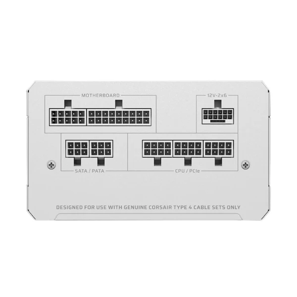 Fuente de Poder Corsair RMe Series RM850e - 850W - Cybenetics Gold - Modular - ATX - White - Image 3
