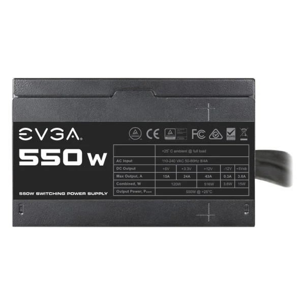 Fuente de Poder EVGA 100-N1-0650-L1, 650 N1 550W - Image 3