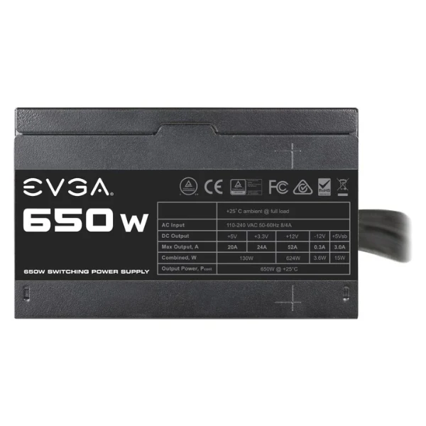 Fuente de Poder EVGA 650 N1 - 650W - No Modular - Image 3
