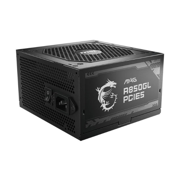 Fuente de Poder MSI MAG A850GL PCIE5 - 850W - 80 PLUS Gold - Modular - ATX