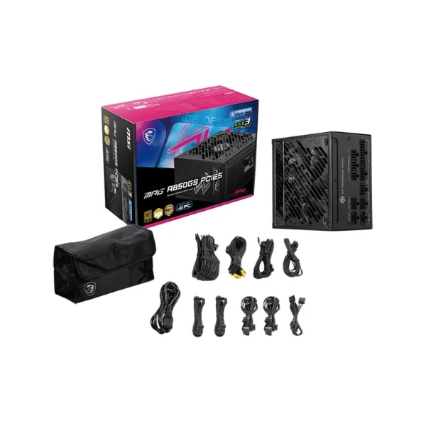 Fuente de Poder MSI MPG A850GS PCIE5 - 850W - 80 PLUS Gold - Modular - ATX - Image 5