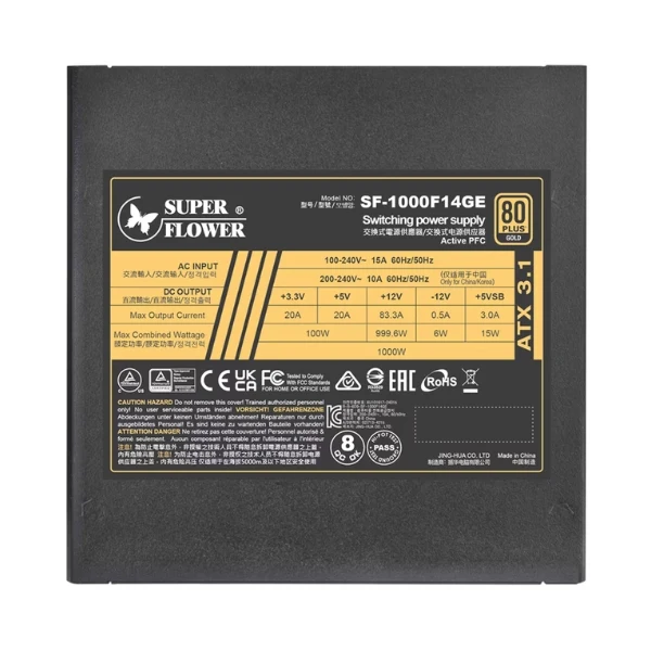 Fuente de Poder Super Flower Leadex III - 1000W - 80 PLUS Gold - Modular - ATX - Image 5