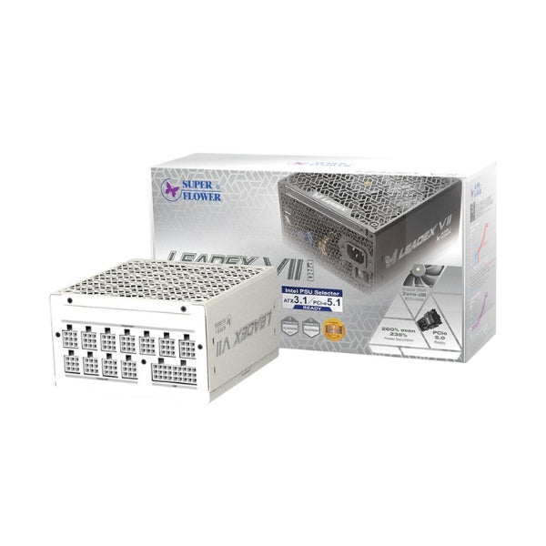 Fuente de Poder Super Flower Leadex VII XP - 1200W - 80 PLUS Platinum - Modular - ATX - White - Image 4