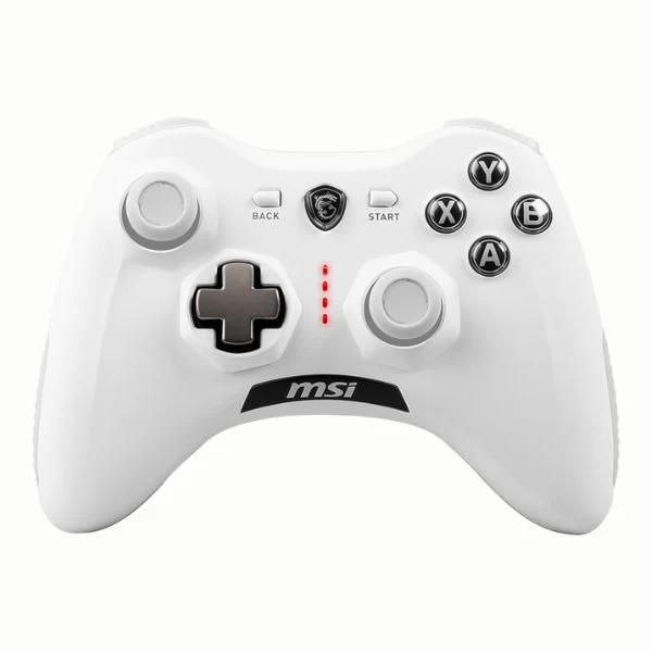 Gamepad MSI Force GC30 V2 Blanco Inalámbrico - Doble Motor de Vibración - Compatible con PC y Android