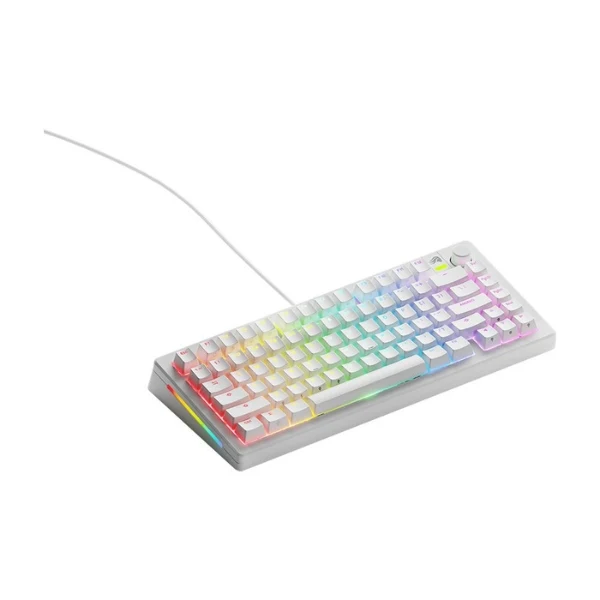 Teclado mecánico gaming Glorious GMMK 3 75% RGB cableado blanco con switches lineales Fox - GMMK3-75-PB-FOX - Image 2