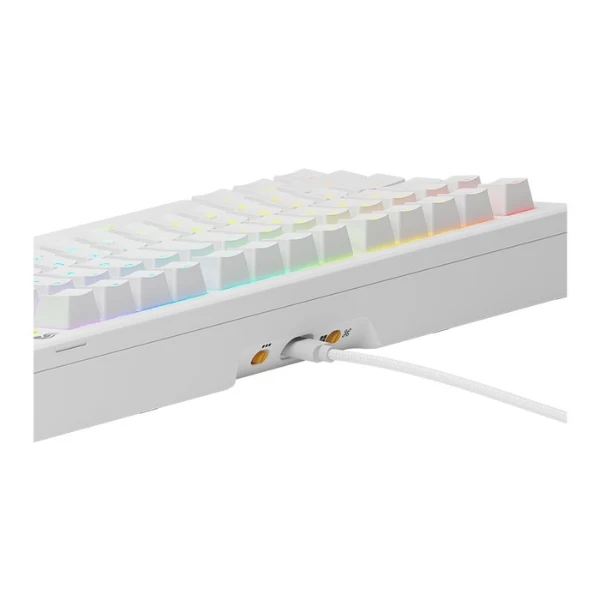 Teclado mecánico gaming Glorious GMMK 3 75% RGB cableado blanco con switches lineales Fox - GMMK3-75-PB-FOX - Image 4