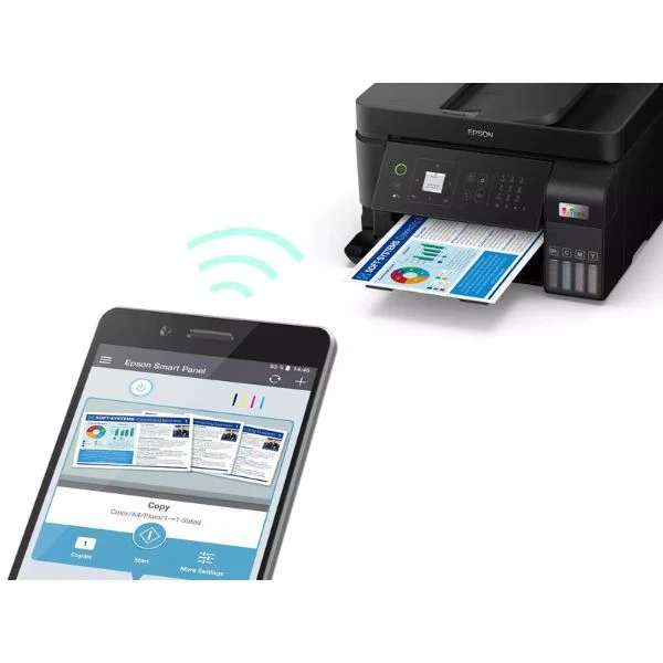 Impresora Epson Multifuncional L5590 EcoTank 4 en 1 Wi-Fi, Ethernet - C11CK57301 - Image 5
