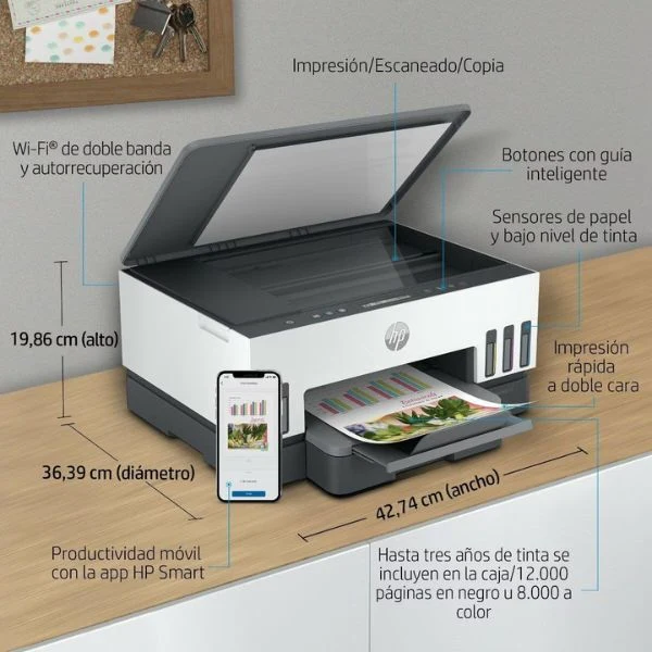 Impresora HP Multifuncional Smart Tank 720 - 6UU46A - Image 5