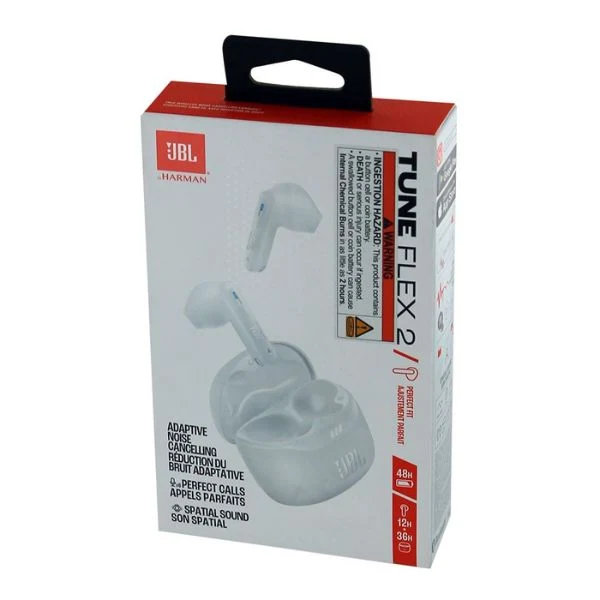 Audífonos Bluetooth JBL Tune Flex 2 – White - Image 5
