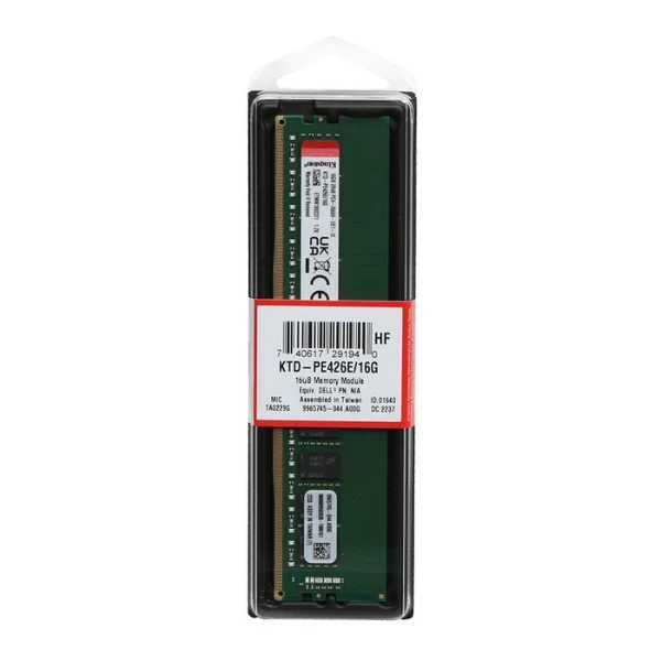 Memoria RAM Kingston 16GB DDR4 2666MHz PC4-21300 CL19 Single Channel ECC Registered – Para Servidor - Image 2