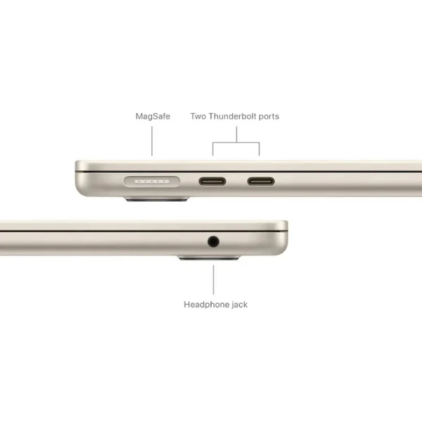 Laptop Apple MacBook Air 13 MXCU3LL/A Pantalla 13.6" Liquid Retina - M3 - 16GB Memoria - 512GB SSD - 10-Core GPU - Starlight" - Image 6