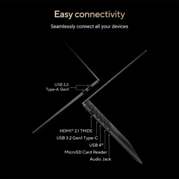 Laptop ASUS Vivobook S16 AMD Ryzen AI 7 Series 300 24GB RAM 1TB SSD 16" AMD Radeon Neutral Black - Image 7