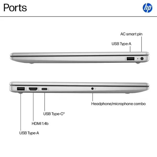 Laptop HP AMD Ryzen 7 5825U (4.5GHz) 16GB RAM 1TB SSD 15.6" AMD Radeon - Natural Silver - Image 5