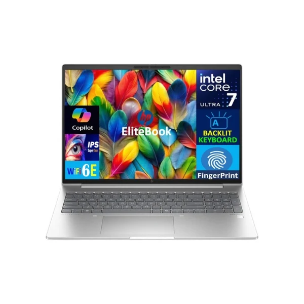 Laptop HP EliteBook Intel Core Ultra 7 165U 32GB RAM 4TB SSD 16" Intel Graphics Win 11 Pro - Pike Silver