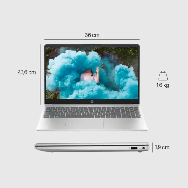 Laptop HP Pavilion Intel Core i5-1235U 16GB RAM 512GB SSD +160GB Docking Station Set 15.6" Intel Iris Xe Graphics Win 11 - Silver - Image 5
