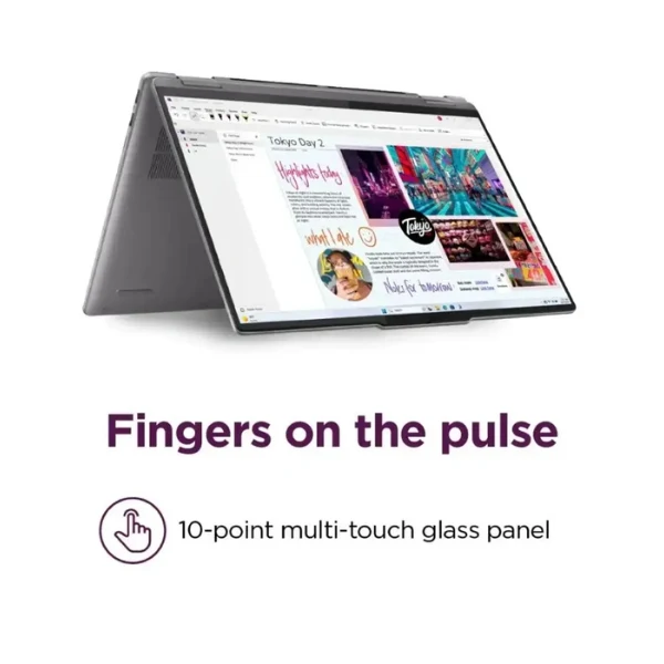 Laptop Lenovo Yoga 7 2-in-1 AMD Ryzen 7 8840HS 16GB RAM 1TB SSD 14" 2K Touch-Screen Arctic Grey AMD Radeon - Image 8