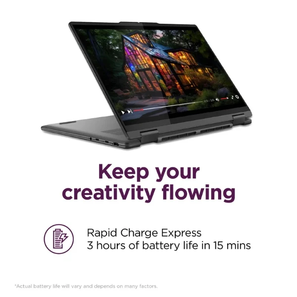 Laptop Lenovo Yoga 7i 2-in-1 Intel Core Ultra 7 155U 16GB RAM 1TB SSD 14" 2K Touch-Screen Storm Grey Intel Graphics - Image 18