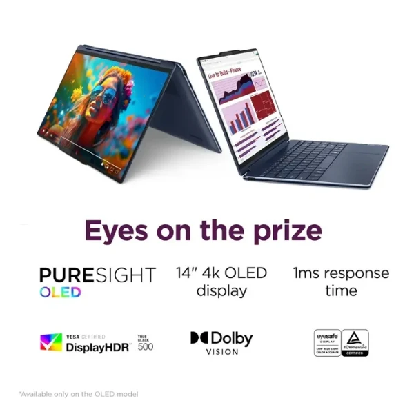 Laptop Lenovo Yoga 9i 2-in-1 Intel Core Ultra 7 155H 32GB RAM 1TB SSD 14" 4K OLED Touch-Screen Cosmic Intel Arc - Image 10
