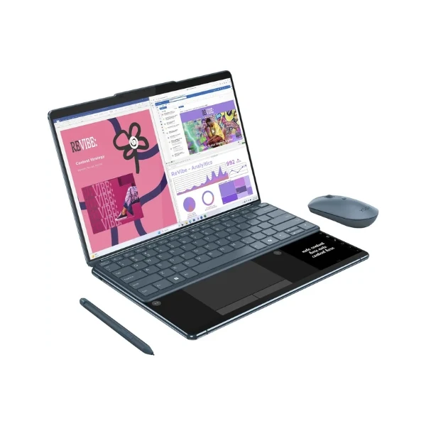 Laptop Lenovo Yoga Book 9i 2-in-1 Intel Core Ultra 7 155U 16GB RAM 1TB SSD 13.3" 2.8K Dual Screen OLED Touch-Screen Tidal Teal Intel Graphics - Image 3