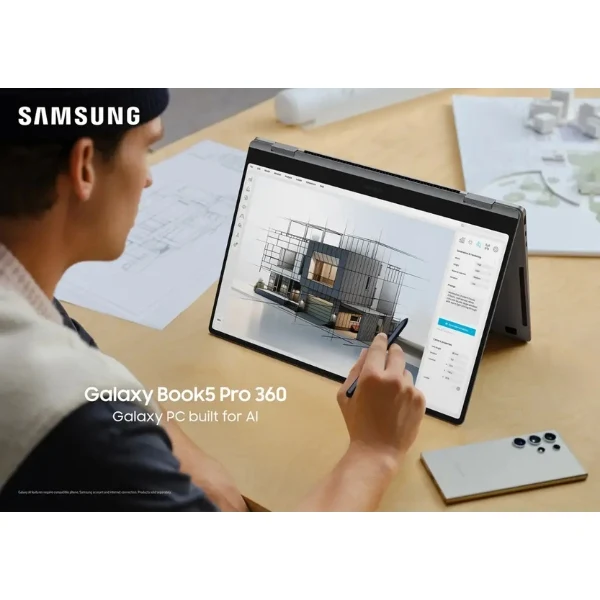 Laptop Samsung Galaxy Book5 Pro 360 Copilot+ PC Intel Core Ultra 7 16GB 1TB SSD 16 AMOLED Touch Gray NP960QHA-KG1US - Image 10