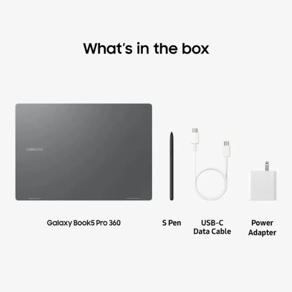 Laptop Samsung Galaxy Book5 Pro 360 Copilot+ PC Intel Core Ultra 7 16GB 1TB SSD 16 AMOLED Touch Gray NP960QHA-KG1US - Image 4